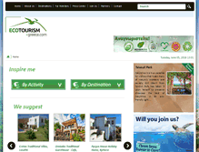 Tablet Screenshot of ecotourism-greece.com